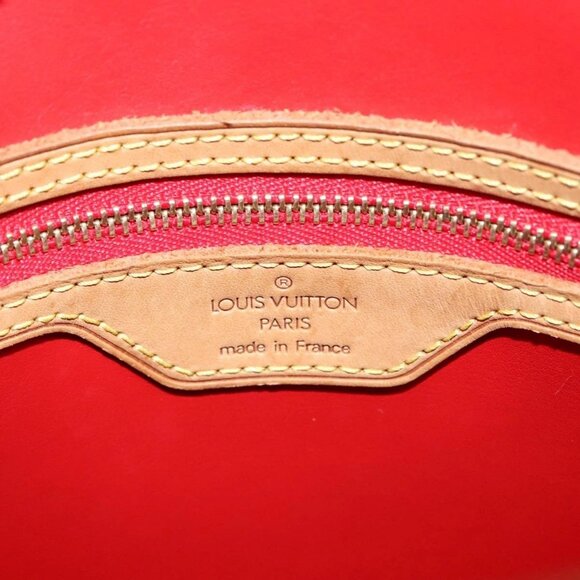 LOUIS VUITTON Monogram Vernis Bucket PM Shoulder Bag SPO Red LV Auth - Picture 12 of 16